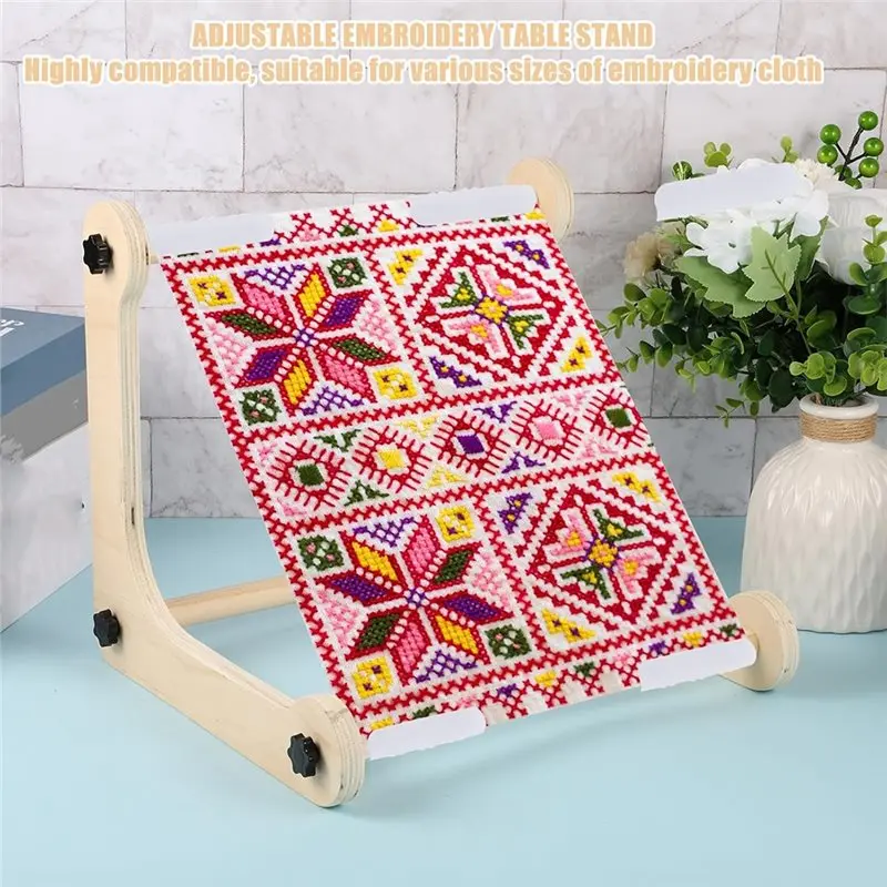 A93Z Cross Stitch Hoop Wood Embroidery Holder With Adjustable Embroidery Table Stand For Lap Or Table Top
A93Z Cross Stitch Hoop Wood Embroidery Holder With Adjustable Embroidery Table Stand For Lap Or Table Top