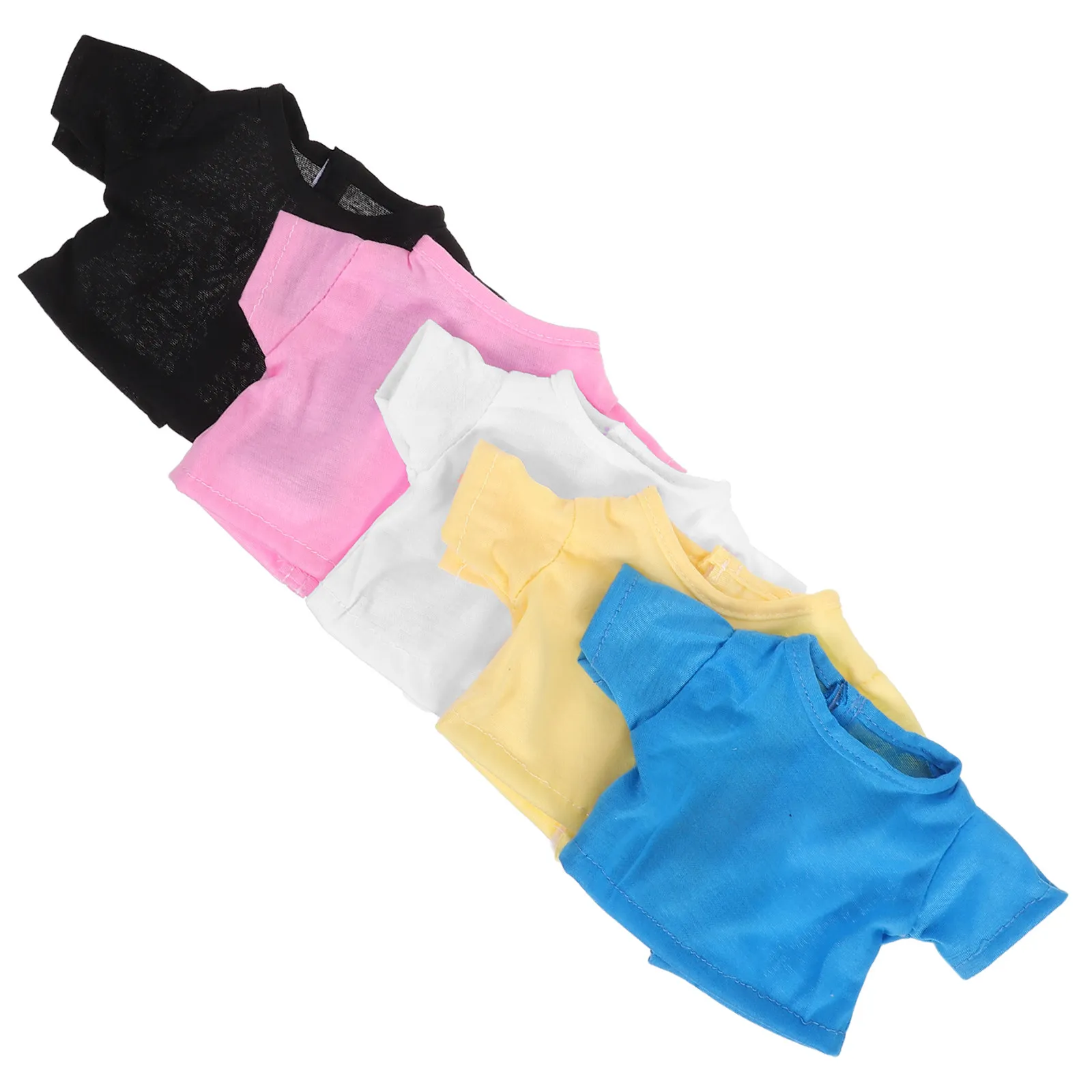 5Pcs Mini Bear T-Shirts Stuffed Animal Shirt Set Cute Short Sleeve Cotton-Like Fabric Bear Costume Accessories for Small Stuffed
5Pcs Mini Bear T-Shirts Stuffed Animal Shirt Set Cute Short Sleeve Cotton-Like Fabric Bear Costume Accessories for Small Stuffed