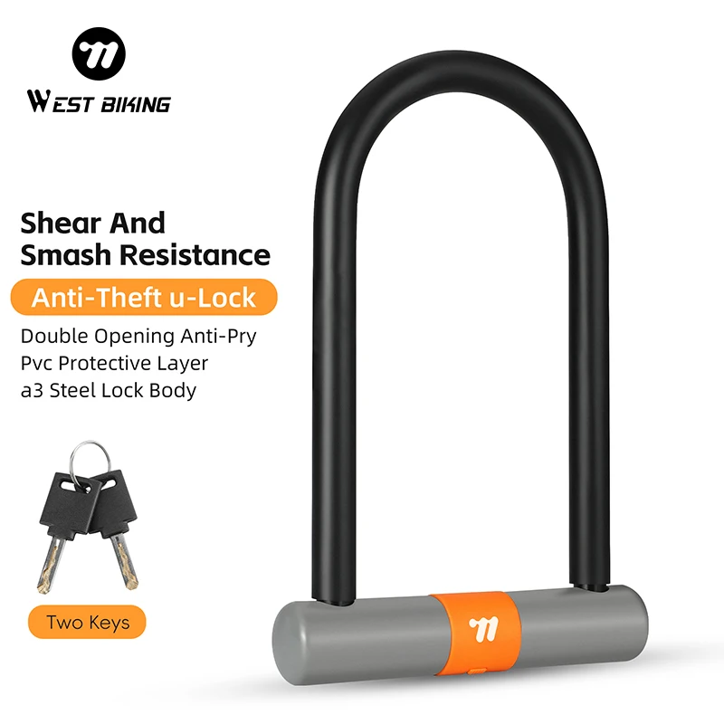 WEST BIKING Bike U-Lock Zinc Alloy Lock Core MTB Road Mountain Bike Lock Anti-Theft Security Padlock Bicycle Accessories
WEST BIKING Bike U-Lock Zinc Alloy Lock Core MTB Road Mountain Bike Lock Anti-Theft Security Padlock Bicycle Accessories