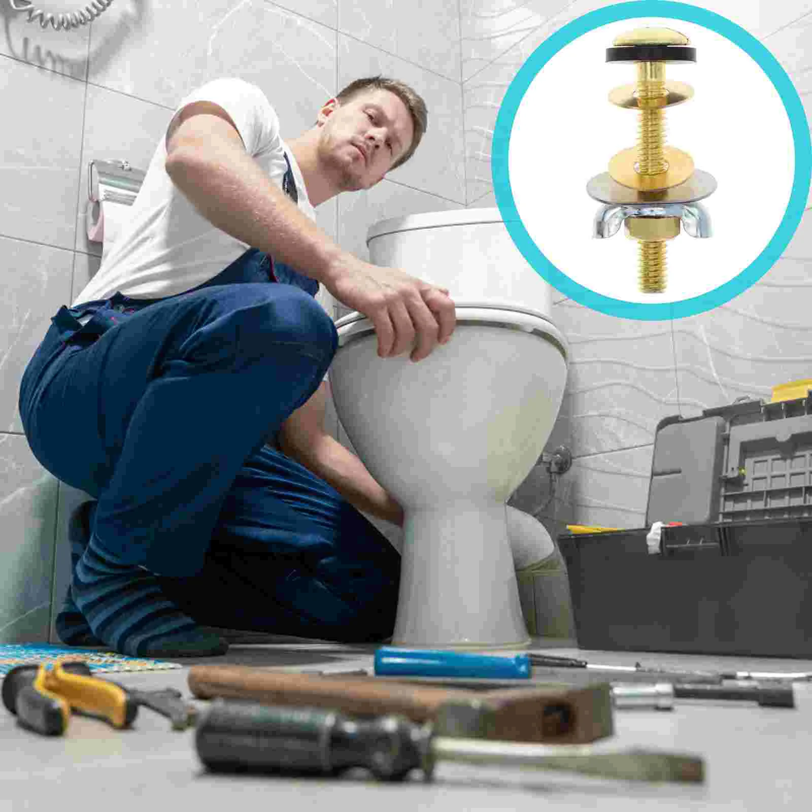 2 Pcs Stainless Steel Copper Toilet Tank Bolts Universal Mounting Easy Install Stable Firm Fine Workmanship Structural
2 Pcs Stainless Steel Copper Toilet Tank Bolts Universal Mounting Easy Install Stable Firm Fine Workmanship Structural