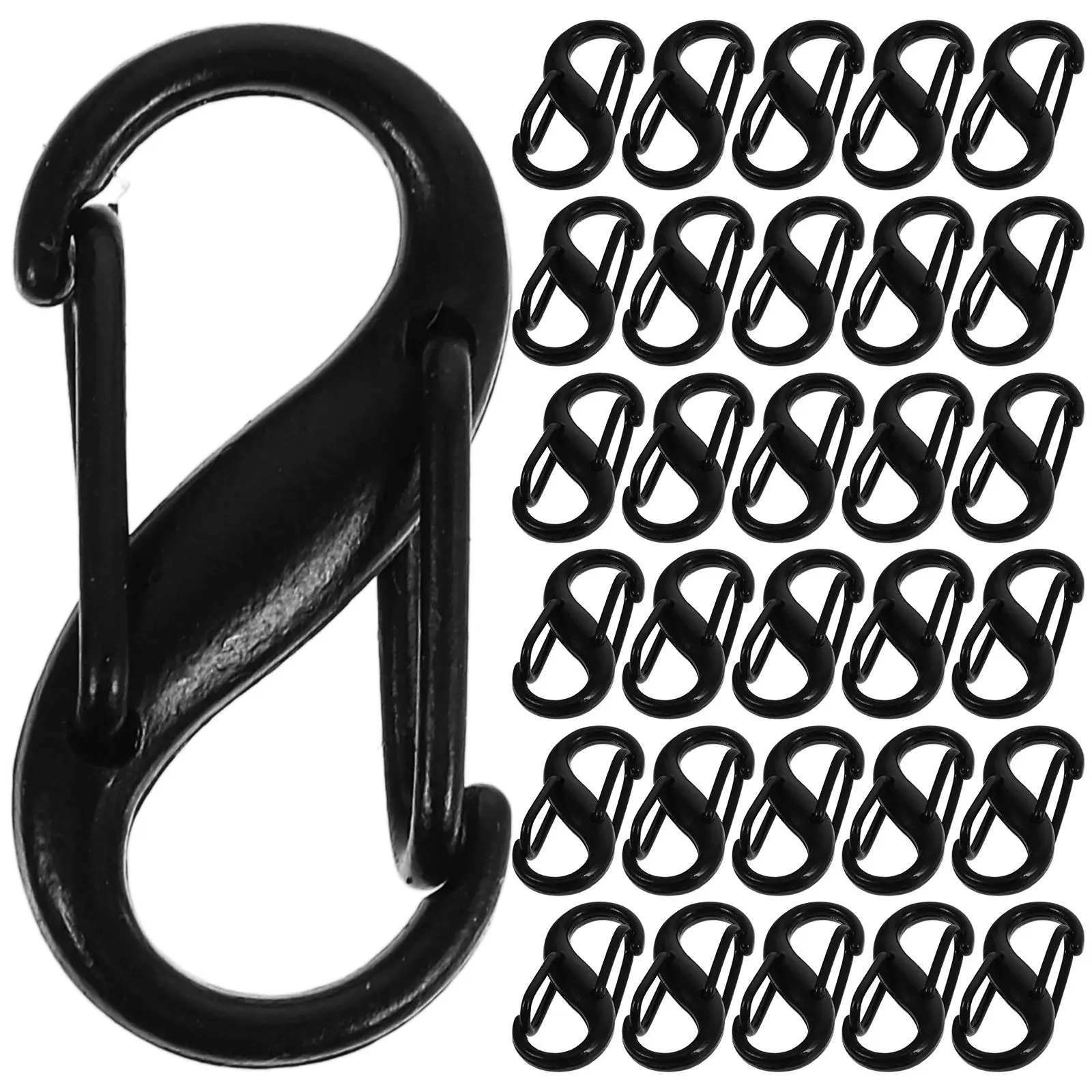 100PCS S Shaped Hooks Zinc Alloy Black Electrophoretic Double Headed Hangers Strong Load Home Office Kitchen Small Carabiner
100PCS S Shaped Hooks Zinc Alloy Black Electrophoretic Double Headed Hangers Strong Load Home Office Kitchen Small Carabiner