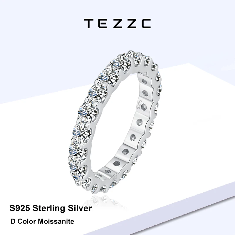 Кольцо Tezzc с муассанитом для женщин, 3 мм, круглая огранка, серебро S925, обручальное/помолвочное кольцо с полным паве из камней, ювелирное изделие
Кольцо Tezzc с муассанитом для женщин, 3 мм, круглая огранка, серебро S925, обручальное/помолвочное кольцо с полным паве из камней, ювелирное изделие