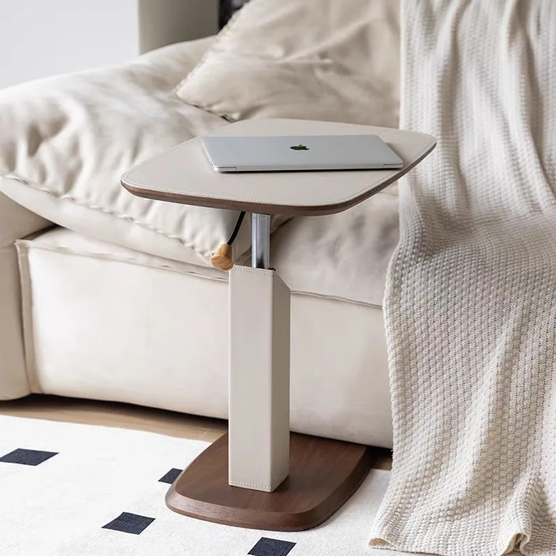 Saddle leather sofa lifting side table small coffee table walnut color Nordic style living room card table medium antique liftin
Saddle leather sofa lifting side table small coffee table walnut color Nordic style living room card table medium antique liftin