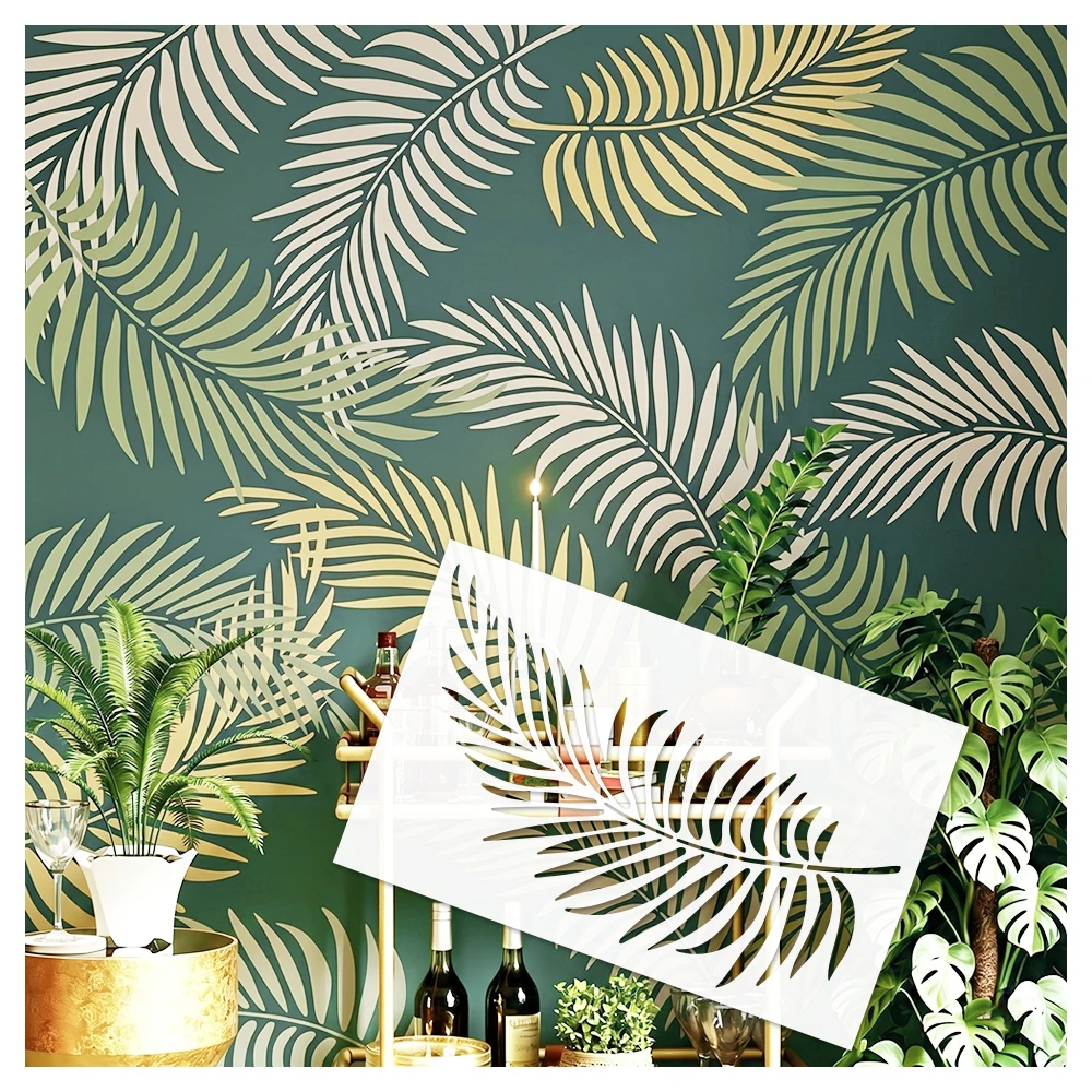 Large Tropical Leaf Painting stencil wall panels decorative plaster Reusable Templates Fern Wall Stencil Canvas Home Decor
Large Tropical Leaf Painting stencil wall panels decorative plaster Reusable Templates Fern Wall Stencil Canvas Home Decor