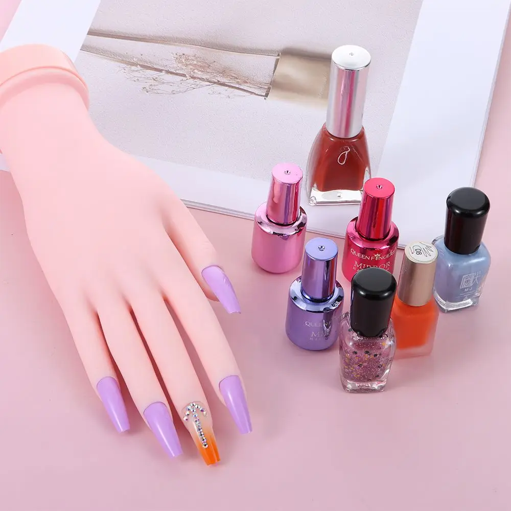 Soft Display Model Manicure Practice Tool Flexible Fake Hand Practice Hand Acrylic False Fingernails Nail Art Training Hand
Soft Display Model Manicure Practice Tool Flexible Fake Hand Practice Hand Acrylic False Fingernails Nail Art Training Hand
