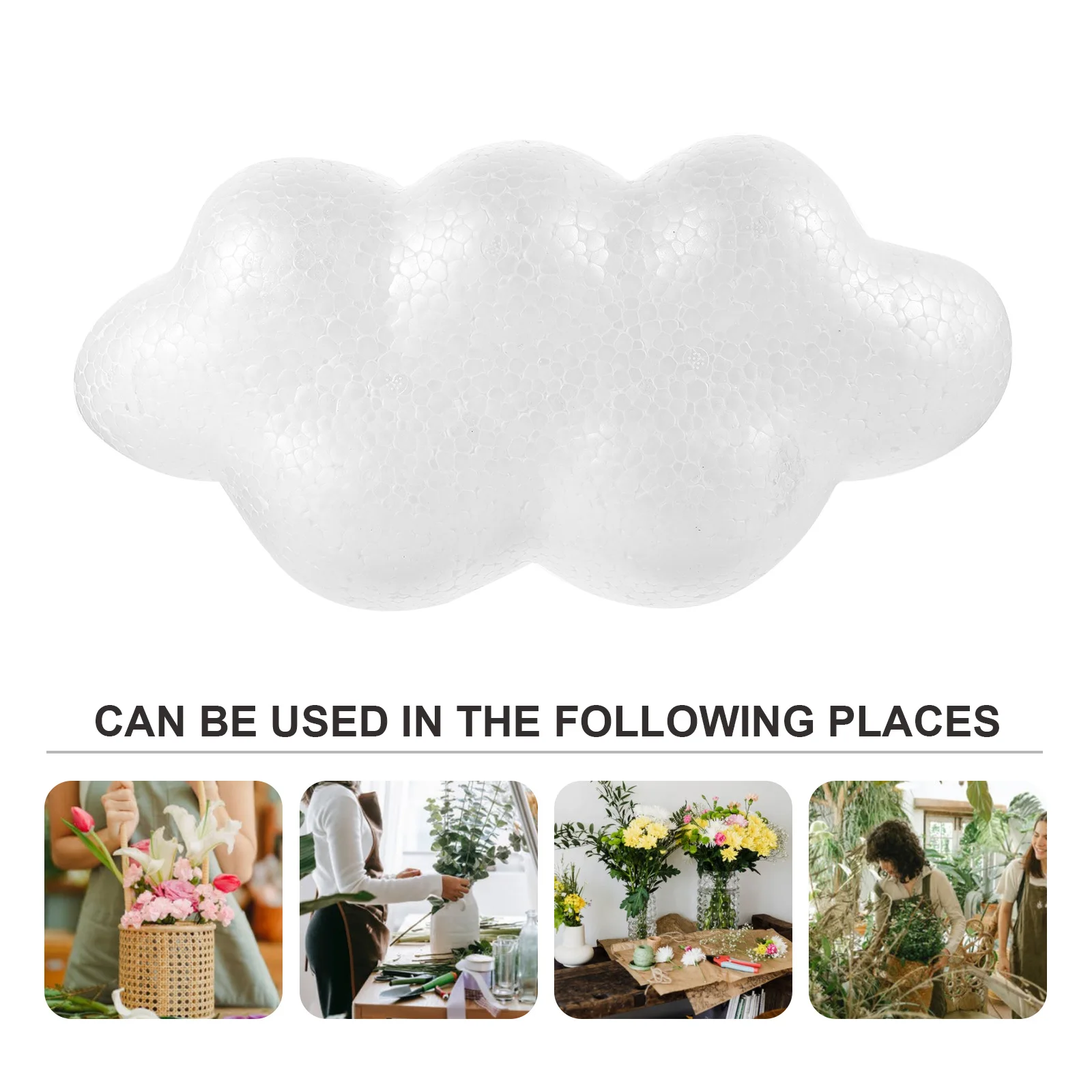 Foams Cloud Decoration for Crafts Wedding DIY Ornament Lightweight Cloud Shaped Ball Arts Supplies Craft Foam Material Home
Foams Cloud Decoration for Crafts Wedding DIY Ornament Lightweight Cloud Shaped Ball Arts Supplies Craft Foam Material Home