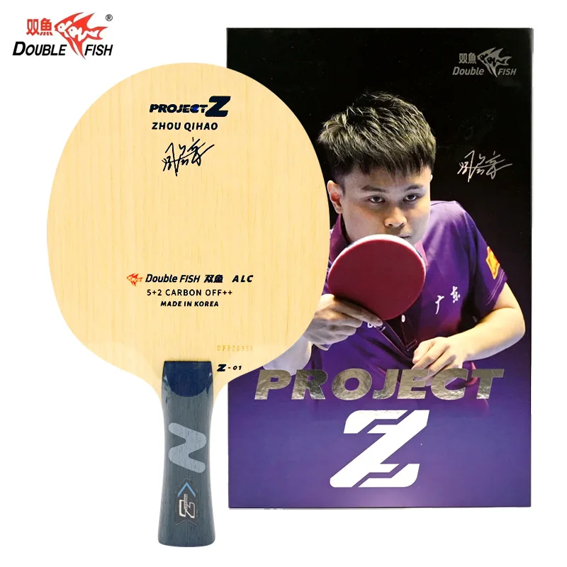 DOUBLE FISH PROJECT Z Table Tennis Blade Professional 5 Wood 2 Outer ALC Ping Pong Base Plate Used by Zhou Qihao ZQH Made In KR
DOUBLE FISH PROJECT Z Table Tennis Blade Professional 5 Wood 2 Outer ALC Ping Pong Base Plate Used by Zhou Qihao ZQH Made In KR