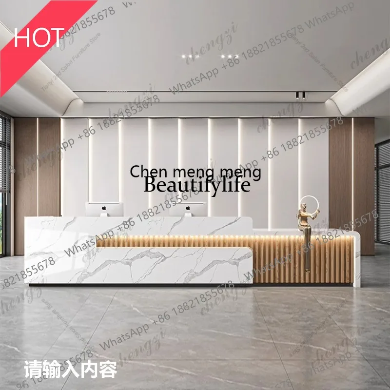 A51 Modern Luxury Marble Texture-like Front Desk Nordic Creative Hotel Store Reception Desk Designer Commercial Furniture
A51 Modern Luxury Marble Texture-like Front Desk Nordic Creative Hotel Store Reception Desk Designer Commercial Furniture