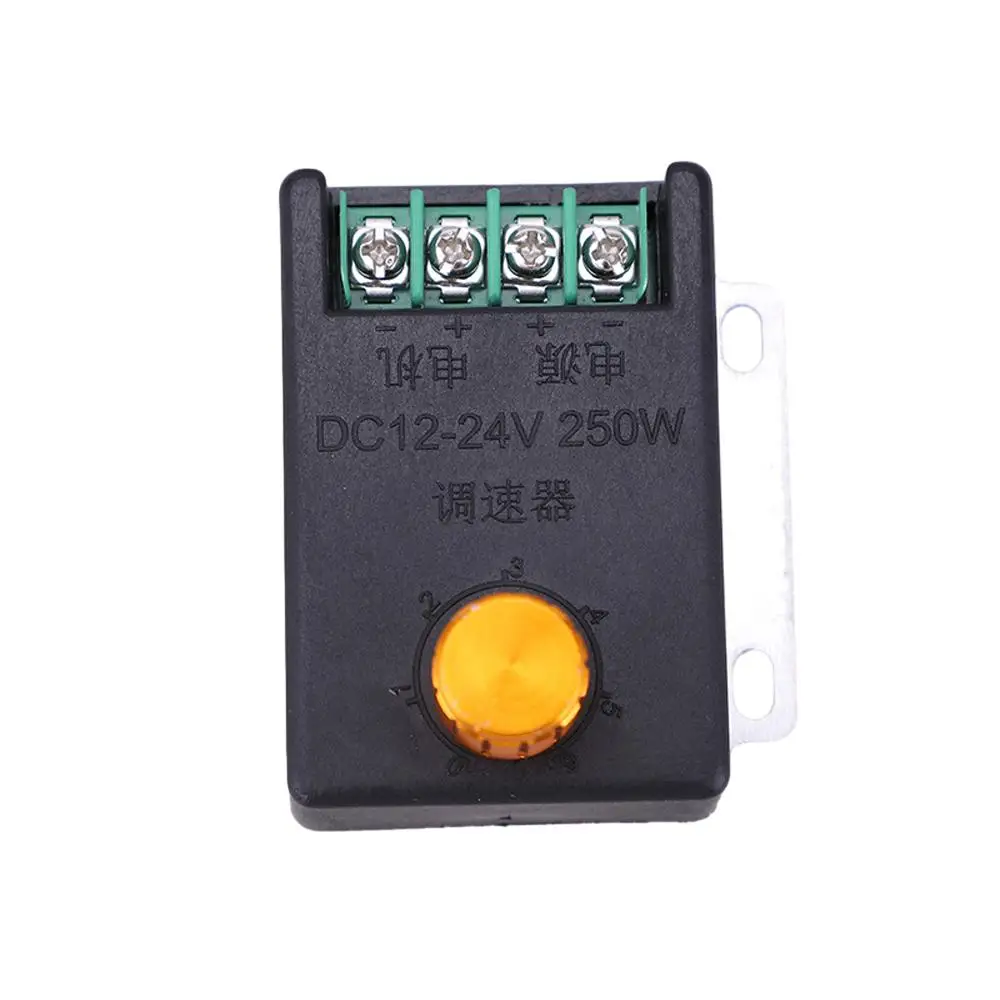 Motor Speed Governor Regulation Stepless Motor Speed Controller with Install Hole for Puffing Machine DC 12-24V 250W
Motor Speed Governor Regulation Stepless Motor Speed Controller with Install Hole for Puffing Machine DC 12-24V 250W