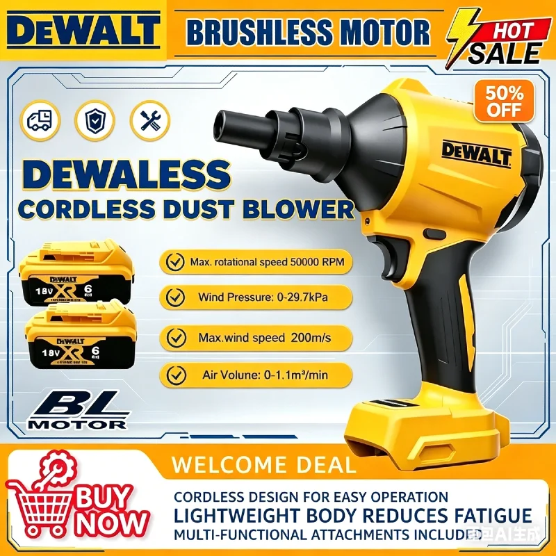 Беспроводной пистолет для удаления пыли Dewalt, многофункциональный пылесос-насос, бесщеточная воздуходувка с насадкой для аккумулятора Dewalt.
Беспроводной пистолет для удаления пыли Dewalt, многофункциональный пылесос-насос, бесщеточная воздуходувка с насадкой для аккумулятора Dewalt.