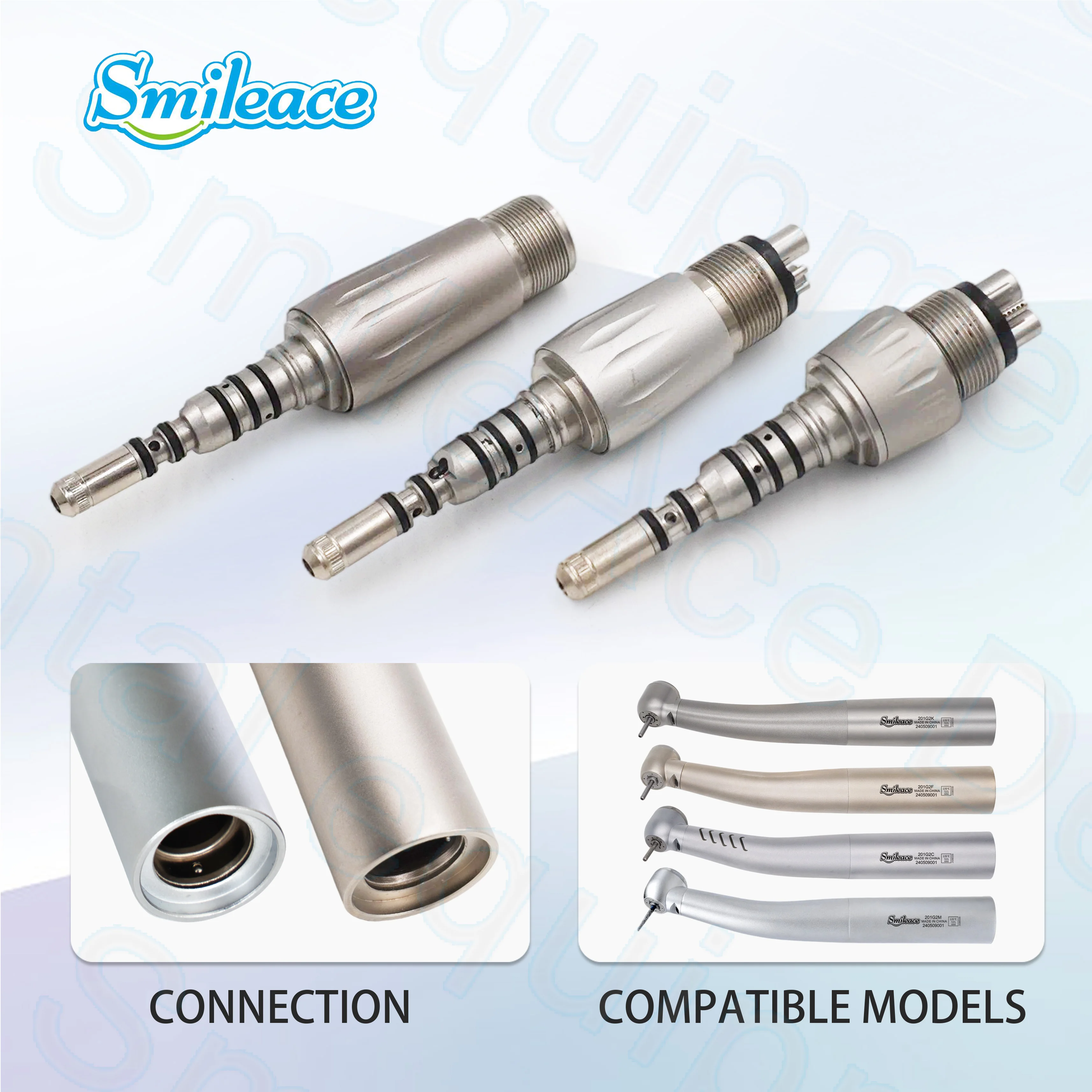 Air Turbine Quick Coupling LED High Speed Dental Piece Adapter Coupler Compatible With Original Handpiece 2/4/6 holes Dentistry
Air Turbine Quick Coupling LED High Speed Dental Piece Adapter Coupler Compatible With Original Handpiece 2/4/6 holes Dentistry