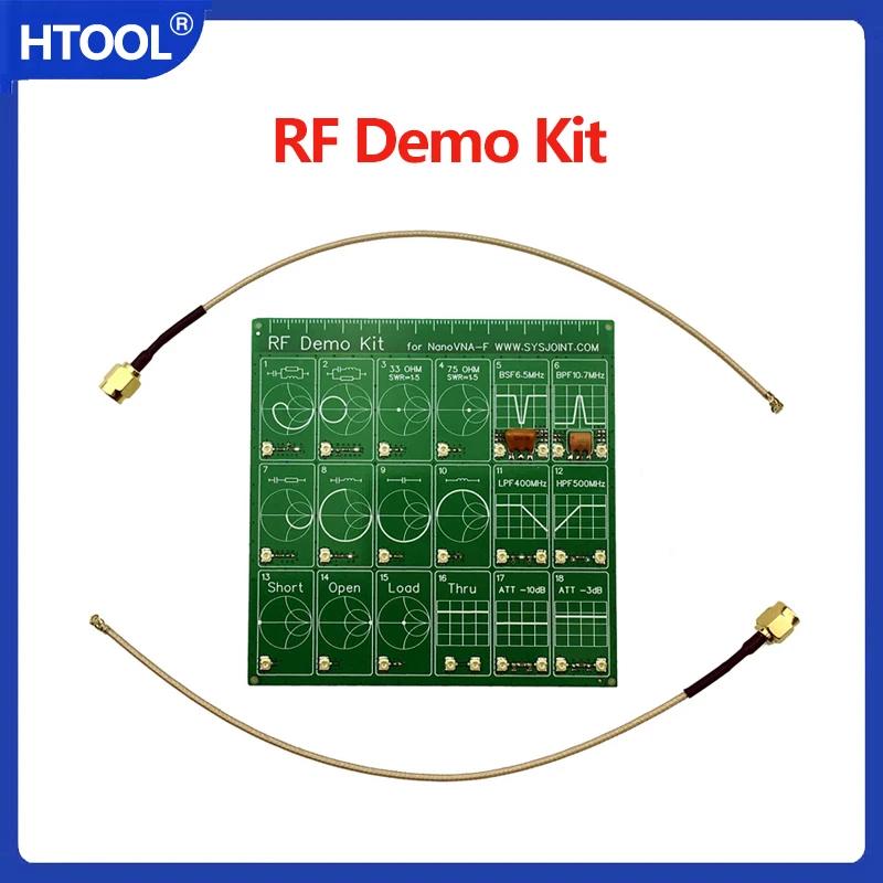 RF Test Board, 18 Function Modules RF Demo Kit NanoVNA RF Test Module Vector Network Analyzer Board Attenuator Module
RF Test Board, 18 Function Modules RF Demo Kit NanoVNA RF Test Module Vector Network Analyzer Board Attenuator Module