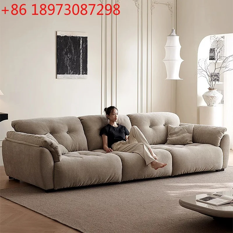 Cloud sofa simple movable backrest super deep sitting width high backrest chenille fabric sofa
Cloud sofa simple movable backrest super deep sitting width high backrest chenille fabric sofa