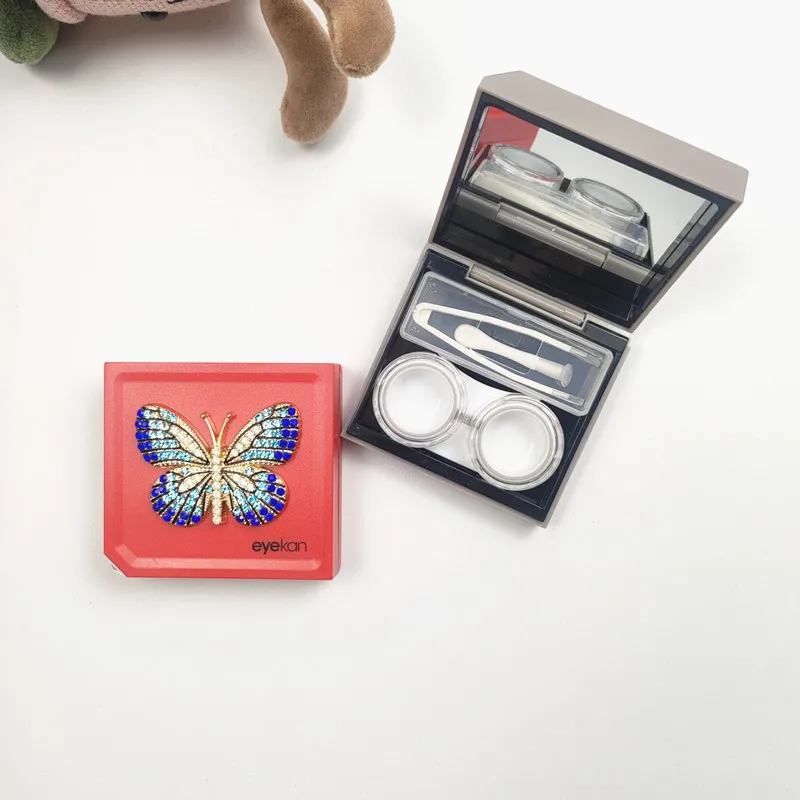 Mini Portable Rhinestone Butterfly Contact Lens Case Travel Storage Box for Eyewear Girls Gift with Inlaid Design
Mini Portable Rhinestone Butterfly Contact Lens Case Travel Storage Box for Eyewear Girls Gift with Inlaid Design