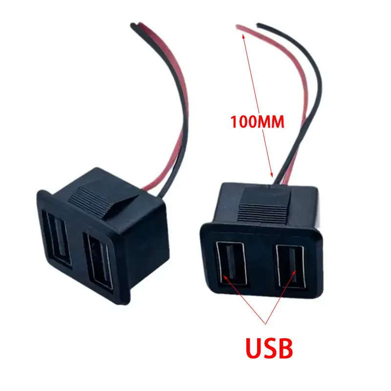 1/2pcs Double Layer Usb Female Base 3A 100V Female Usb Lamp Charging Socket Power Socket With Cable Connector
1/2pcs Double Layer Usb Female Base 3A 100V Female Usb Lamp Charging Socket Power Socket With Cable Connector