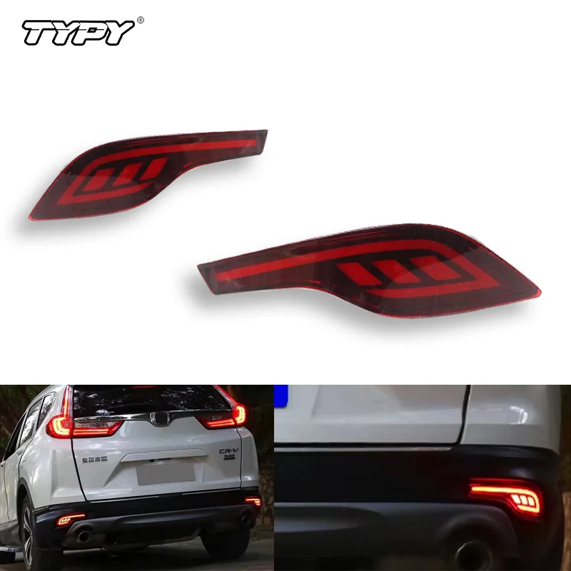 TYPY Car 2PCS Car LED For Honda CRV 2017 2018 2019 Multi-function 12V LED Reflector Lamp Rear Lamp Bumper Light Brake Light
TYPY Car 2PCS Car LED For Honda CRV 2017 2018 2019 Multi-function 12V LED Reflector Lamp Rear Lamp Bumper Light Brake Light