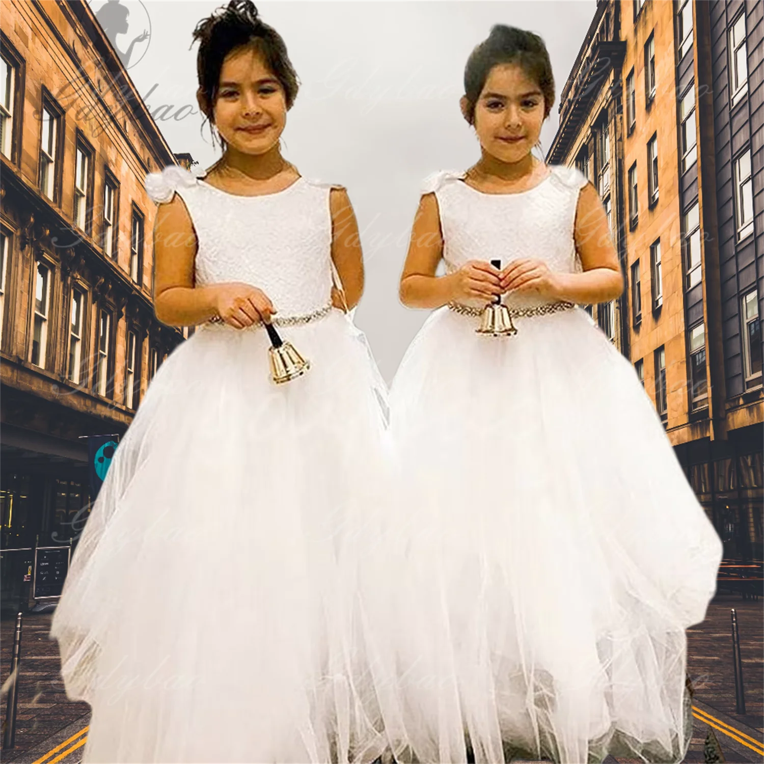 Flower Girl Dress Formal Sash Lace Tulle Backless Kids For Wedding Birthday Pageant First Communion Party Customized
Flower Girl Dress Formal Sash Lace Tulle Backless Kids For Wedding Birthday Pageant First Communion Party Customized