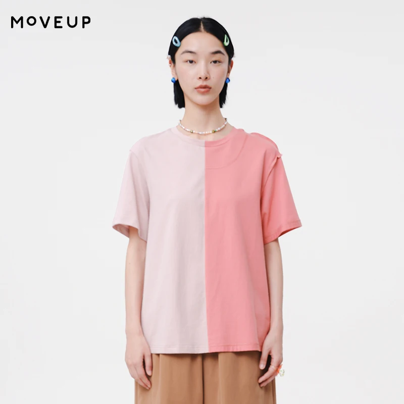 MOVEUP Short Sleeves Round Neck T-Shirt 2026 Summer New Symmetrical Contrast Color Pure Cotton Tees Casual Top Women 125210528
MOVEUP Short Sleeves Round Neck T-Shirt 2026 Summer New Symmetrical Contrast Color Pure Cotton Tees Casual Top Women 125210528