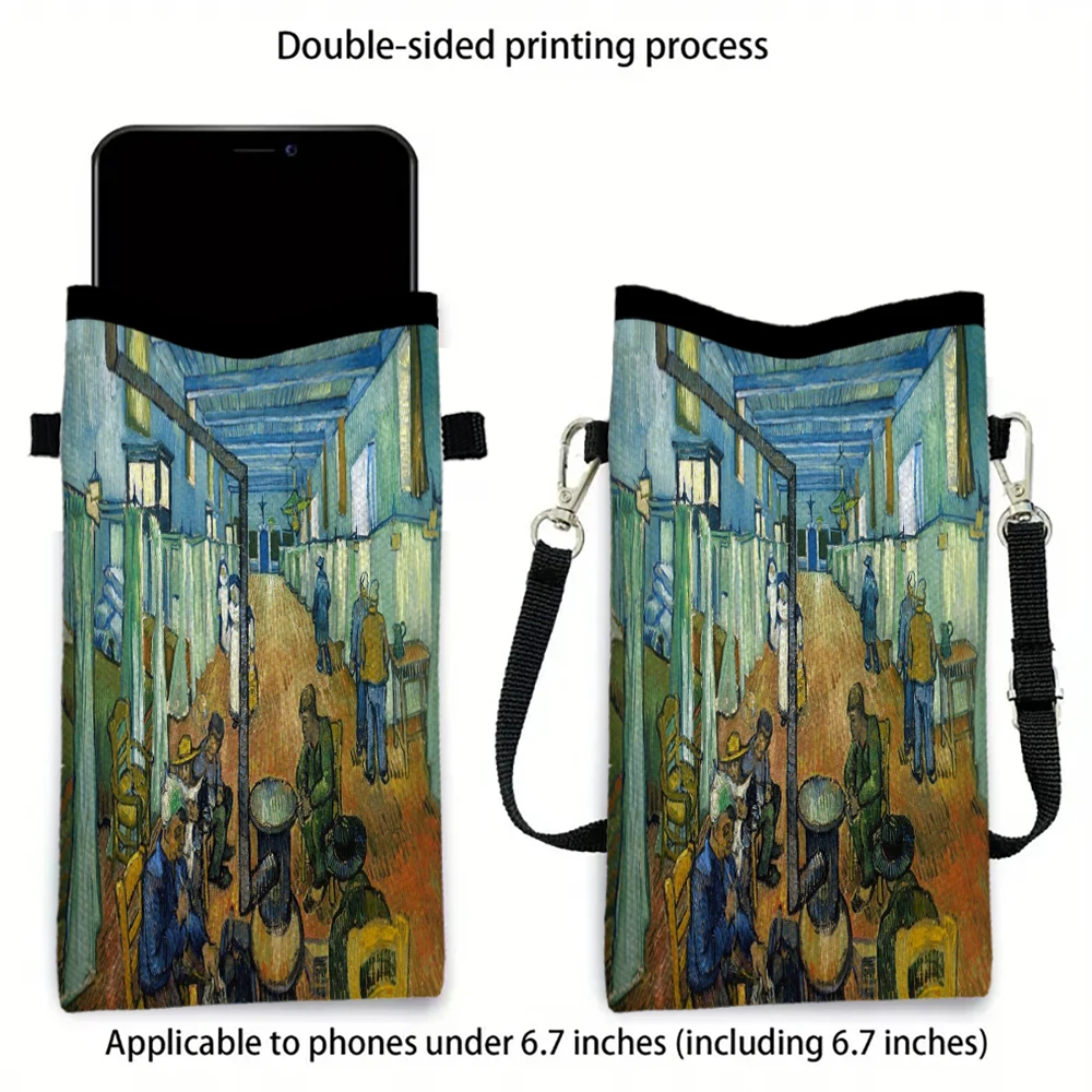 Van Gogh Fashion Mobile Phone Bag Multifunctional Crossbody Phone Bag Adjustable Strap ShoulderBag5.27
Van Gogh Fashion Mobile Phone Bag Multifunctional Crossbody Phone Bag Adjustable Strap ShoulderBag5.27