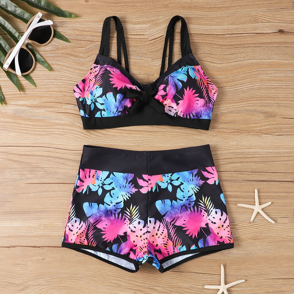 Tropical Print Fashion Two Piece Set Tankini, Summer Sexy Bikini Swimsuits, Women's Swimwear & Clothing Beachwear
Tropical Print Fashion Two Piece Set Tankini, Summer Sexy Bikini Swimsuits, Women's Swimwear & Clothing Beachwear