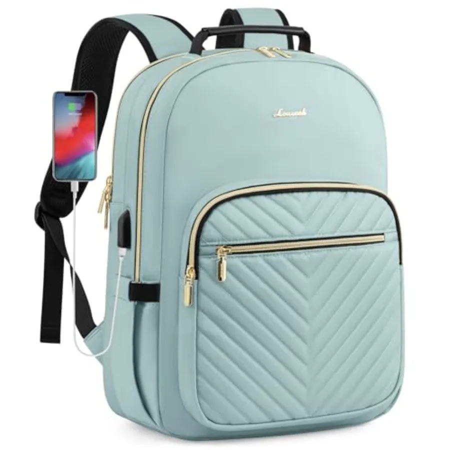 Laptop Backpack Purse for Women, Work Travel Computer Bags, College School Backpack for Student Girl, Quilted Casual Daypack wi
Laptop Backpack Purse for Women, Work Travel Computer Bags, College School Backpack for Student Girl, Quilted Casual Daypack wi