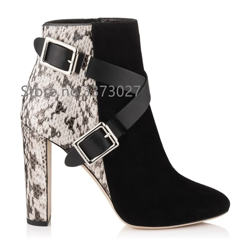 New metal buckle high heeled short boots spring and autumn casual women shoes round thick heel fashion high heels
New metal buckle high heeled short boots spring and autumn casual women shoes round thick heel fashion high heels