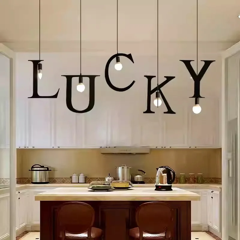 Nordic modern minimalist clothing store pendant light cabinet bar counter personalized art letter decoration pendant light
Nordic modern minimalist clothing store pendant light cabinet bar counter personalized art letter decoration pendant light