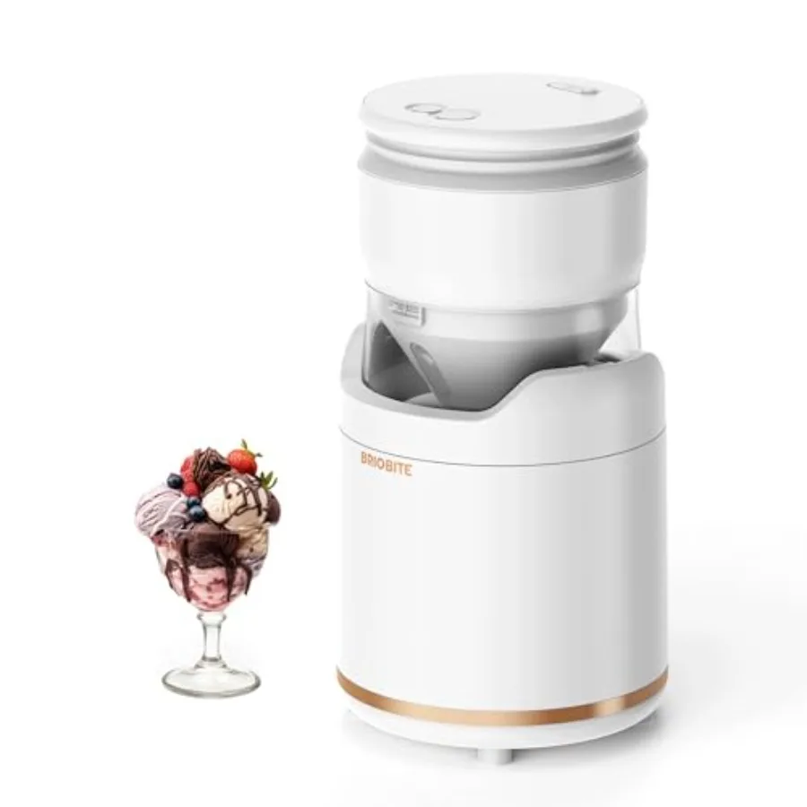 Rechargeable Soft Ice Cream Maker for 1-2 Servings White Compact Design with Low Noise Ideal for Sorbet Gelato Frozen Yogurt
Rechargeable Soft Ice Cream Maker for 1-2 Servings White Compact Design with Low Noise Ideal for Sorbet Gelato Frozen Yogurt