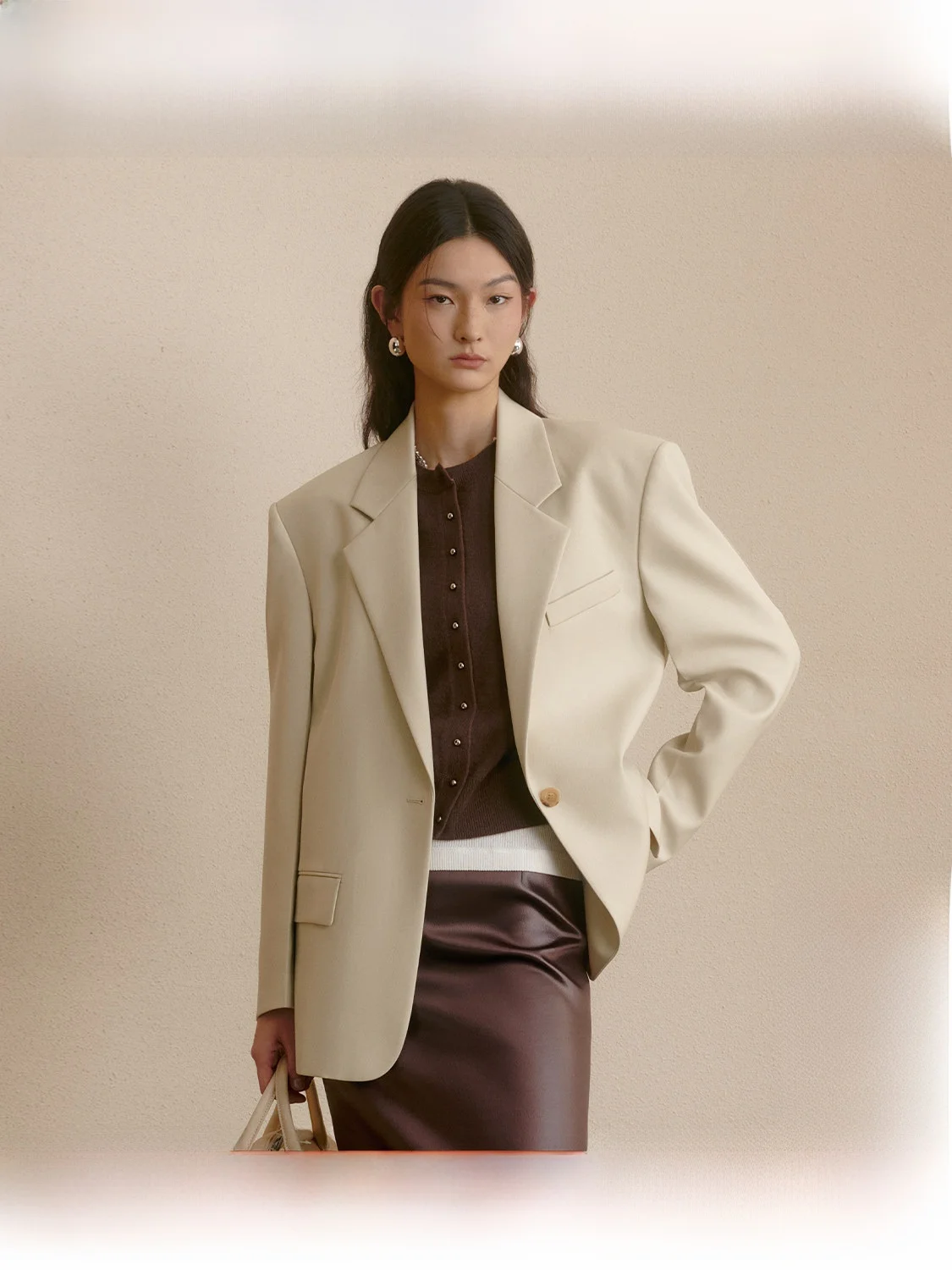 ey Suit Jaet for Women ZHIZHI Nanlu Knowl Minded Sle Fine Wool Commute Sle Thin Sve Long Pure Color Autumn
ey Suit Jaet for Women ZHIZHI Nanlu Knowl Minded Sle Fine Wool Commute Sle Thin Sve Long Pure Color Autumn