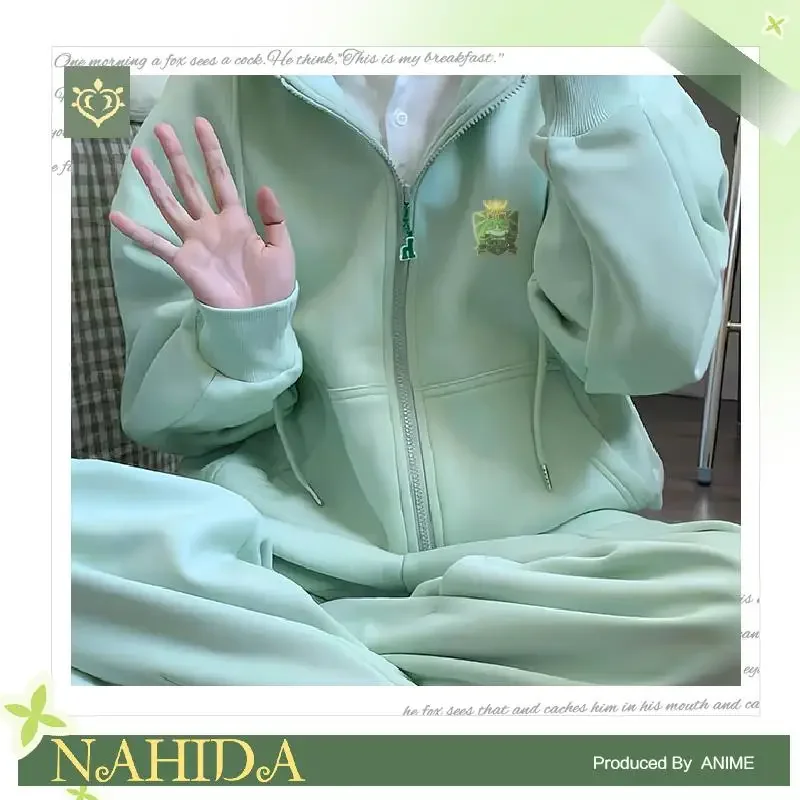 Genshin Impact Nahida Cute Game Cosplay Costume Loose Sport Outift Long Sleeve Coat With Pants For Men Women Cloting Sets
Genshin Impact Nahida Cute Game Cosplay Costume Loose Sport Outift Long Sleeve Coat With Pants For Men Women Cloting Sets
