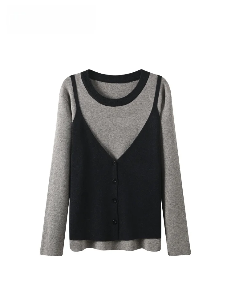 CaraCLUB plus Size round Neck Long Sleeve Knitted Sweater Women's Autumn Winter Loose Top Elegant Style Padded Outer Layer
CaraCLUB plus Size round Neck Long Sleeve Knitted Sweater Women's Autumn Winter Loose Top Elegant Style Padded Outer Layer
