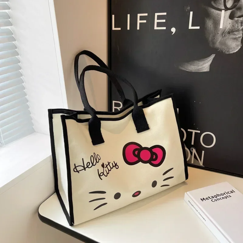 Sanrio Fashion Shopping Bag Mammy Tote Bag hello kitty Canvas Shoulder Bag Women's New Cartoon Handbag
Sanrio Fashion Shopping Bag Mammy Tote Bag hello kitty Canvas Shoulder Bag Women's New Cartoon Handbag