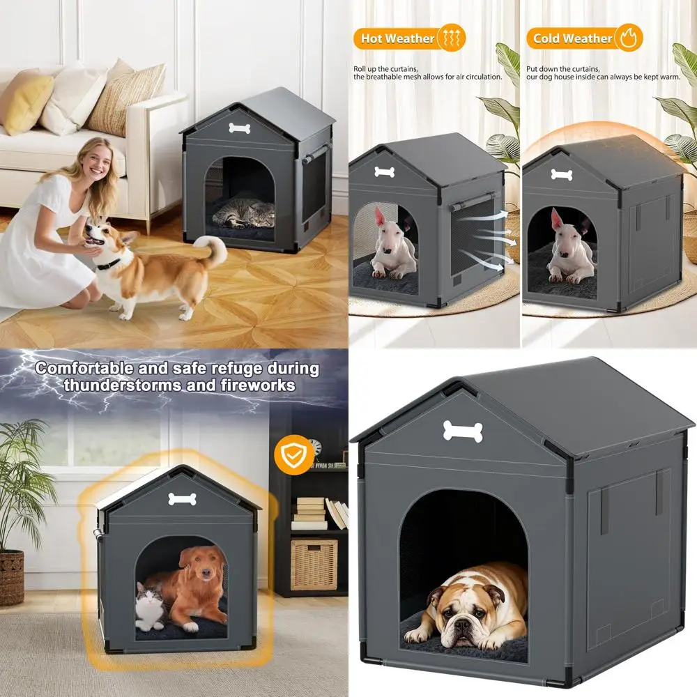 Прочный домик для собак с водонепроницаемой подушкой для собак мелких и средних пород, 27x21x27 дюймов, серый
Прочный домик для собак с водонепроницаемой подушкой для собак мелких и средних пород, 27x21x27 дюймов, серый