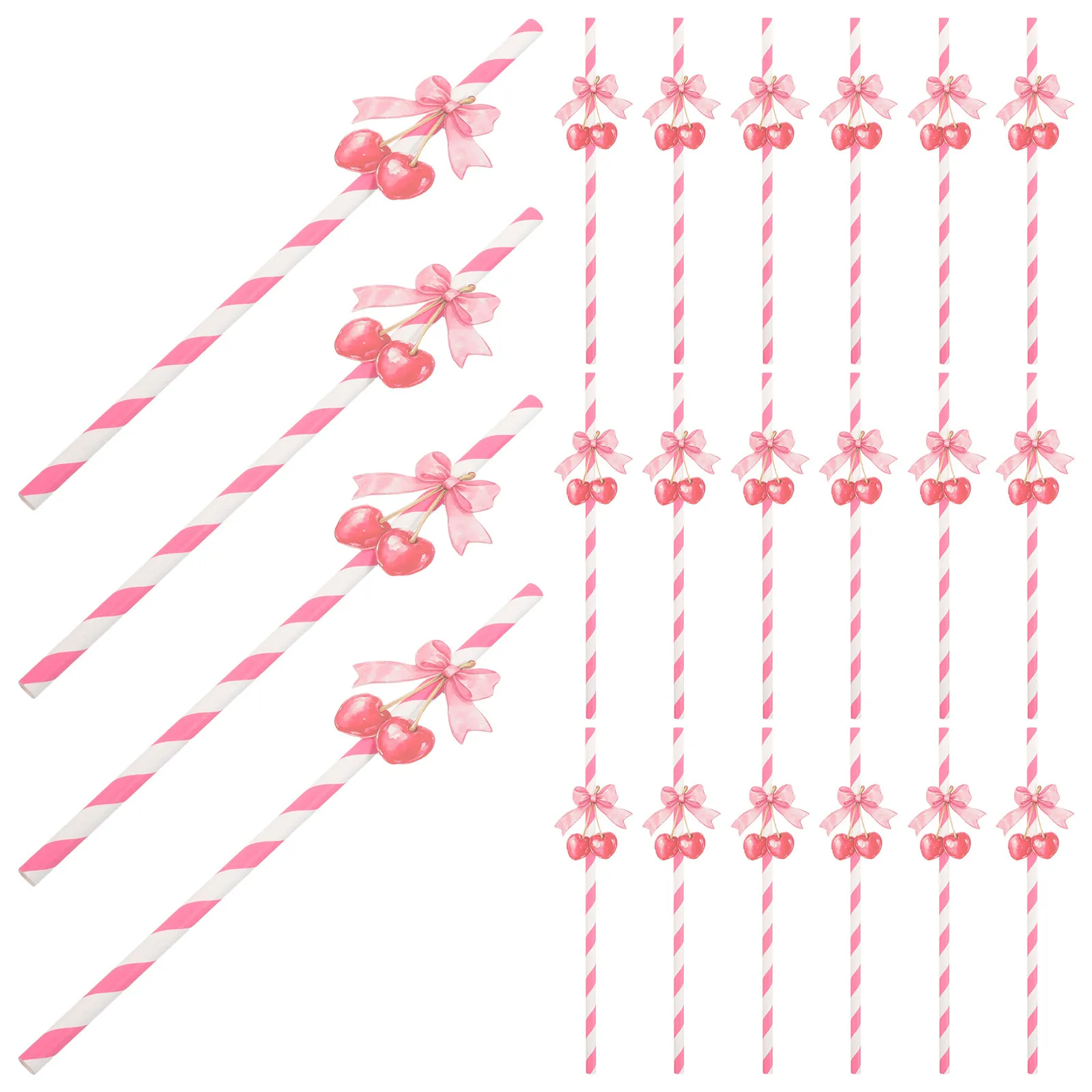 50Pcs Red and White Striped Cherry Theme Paper Straws Bulk Decorative Straws for Birthday Party Wedding Baby Shower Events
50Pcs Red and White Striped Cherry Theme Paper Straws Bulk Decorative Straws for Birthday Party Wedding Baby Shower Events