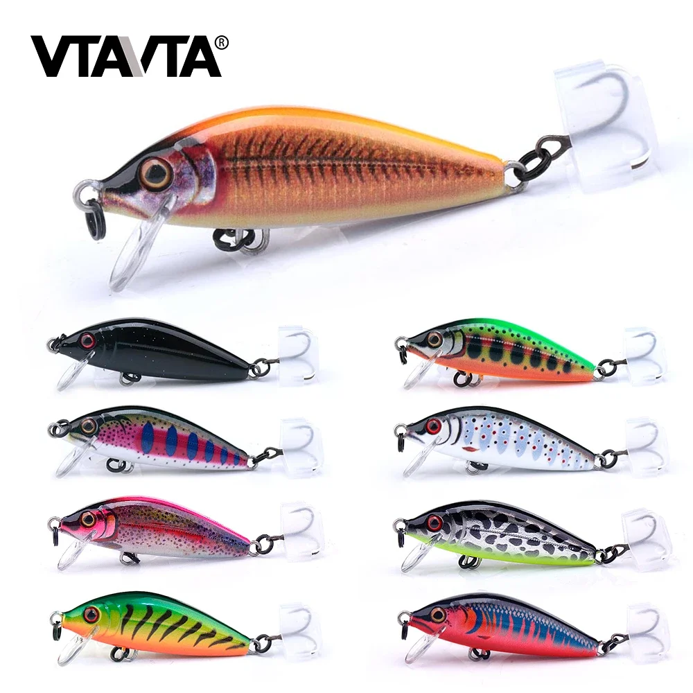 VTAVTA 5cm 5g hundimiento Mini Minnow Wobblers - Salmon, Tilapia, Trout, Rainbow Trout Bait, Hard Bait, Drop-Shot, Artificial
VTAVTA 5cm 5g hundimiento Mini Minnow Wobblers - Salmon, Tilapia, Trout, Rainbow Trout Bait, Hard Bait, Drop-Shot, Artificial