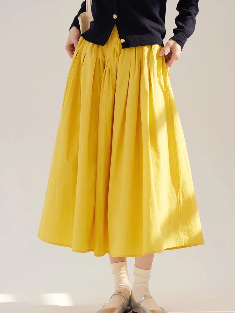 Fashionable Yellow Half Skirt A-Line Elastic Waist Women's New Style Slimming Long Dress Korean Style Spring Summer Skirt
Fashionable Yellow Half Skirt A-Line Elastic Waist Women's New Style Slimming Long Dress Korean Style Spring Summer Skirt