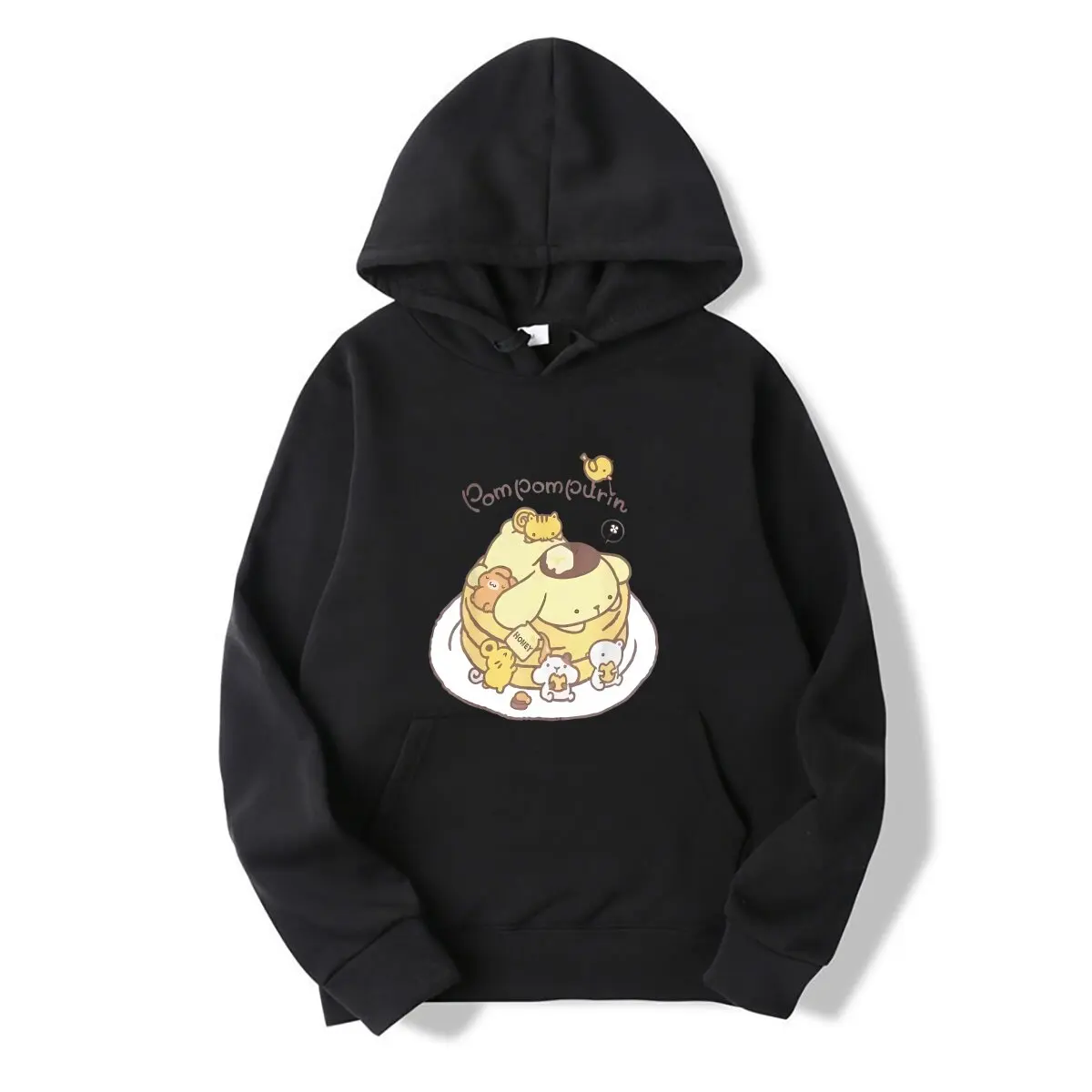 Fun Pompompurin Pancake Friends Hooded sweatshirt Men Women Vintage Cotton Hooded sweatshirt
Fun Pompompurin Pancake Friends Hooded sweatshirt Men Women Vintage Cotton Hooded sweatshirt