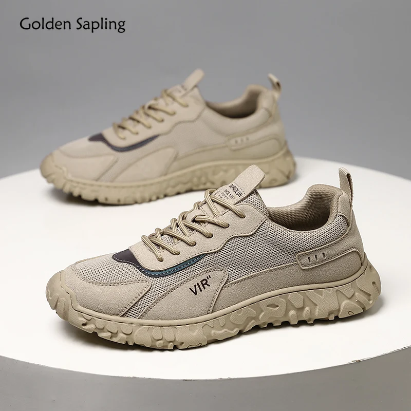 Golden Sapling Outdoor Shoes Men Breathable Leather Flats Retro Platform Footwear Tactical Men's Casual Shoes Leisure Work Flat
Golden Sapling Outdoor Shoes Men Breathable Leather Flats Retro Platform Footwear Tactical Men's Casual Shoes Leisure Work Flat