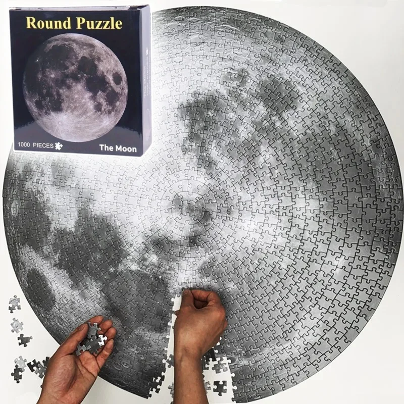 Hot 1000Pcs Moon Round Jigsaw Puzzle Space Theme Matte Surface Dustproof Adult Stress Relief Wall Art Decor Holiday Gift
Hot 1000Pcs Moon Round Jigsaw Puzzle Space Theme Matte Surface Dustproof Adult Stress Relief Wall Art Decor Holiday Gift