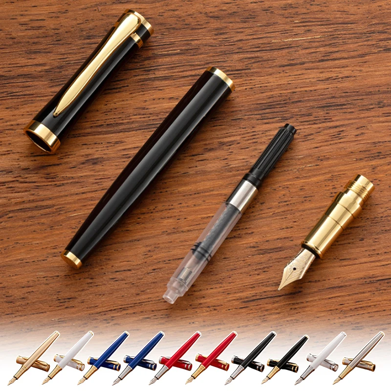 Luxury Fountain Pen Retro Design Metal Material Multicolour Clip Fine 1/0.5/0.38Mm Nib Writing Office Business Signature School
Luxury Fountain Pen Retro Design Metal Material Multicolour Clip Fine 1/0.5/0.38Mm Nib Writing Office Business Signature School