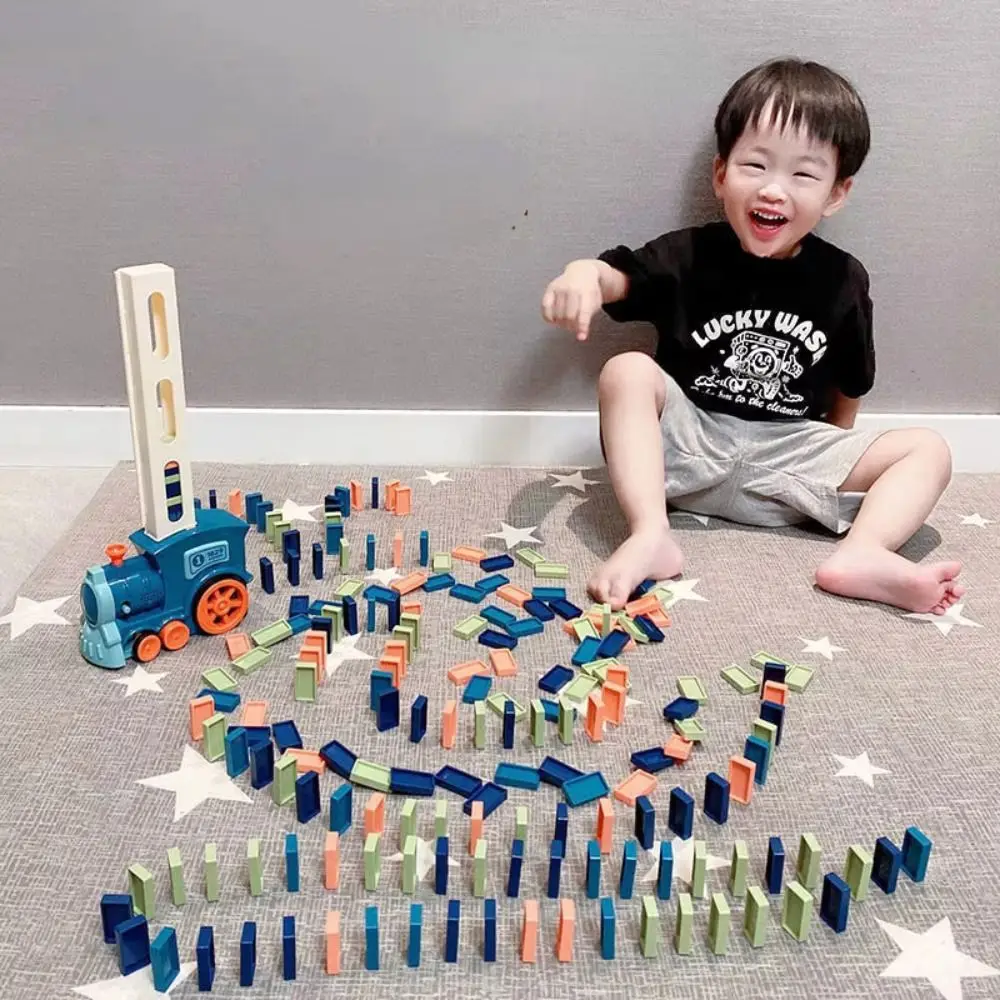 Sound Light Intelligent Children DIY Educational Automatic Laying Automatic Launch Puzzle Blocks Small Train Domino Train
Sound Light Intelligent Children DIY Educational Automatic Laying Automatic Launch Puzzle Blocks Small Train Domino Train