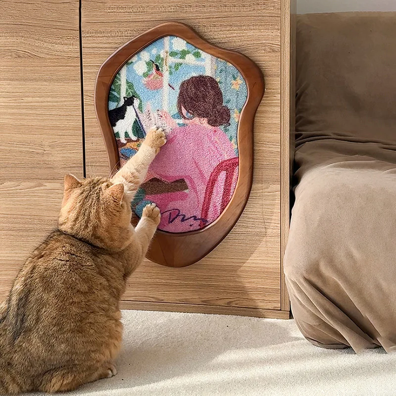Modern Anti-Scratch Cat Scratching Board Wall-Mounted Art Painting Design Falling-Off Protector Sofa Carpet Cat Tree Scratcher
Modern Anti-Scratch Cat Scratching Board Wall-Mounted Art Painting Design Falling-Off Protector Sofa Carpet Cat Tree Scratcher