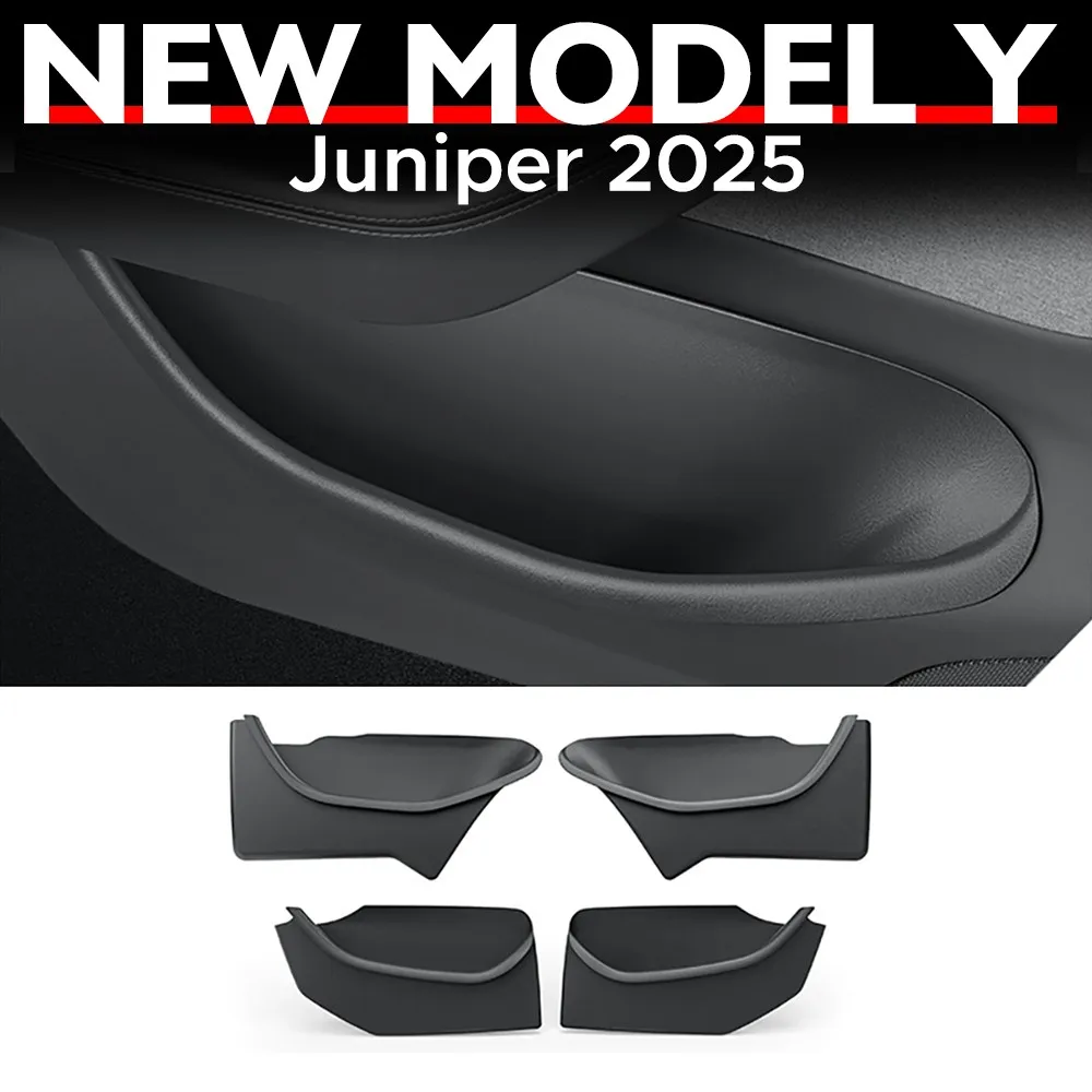 4 Pcs For Tesla New Model Y 2025 Launch Juniper Car Door Side Full coverage Storage Box TPE Door Storage Organizer Accessories
4 Pcs For Tesla New Model Y 2025 Launch Juniper Car Door Side Full coverage Storage Box TPE Door Storage Organizer Accessories
