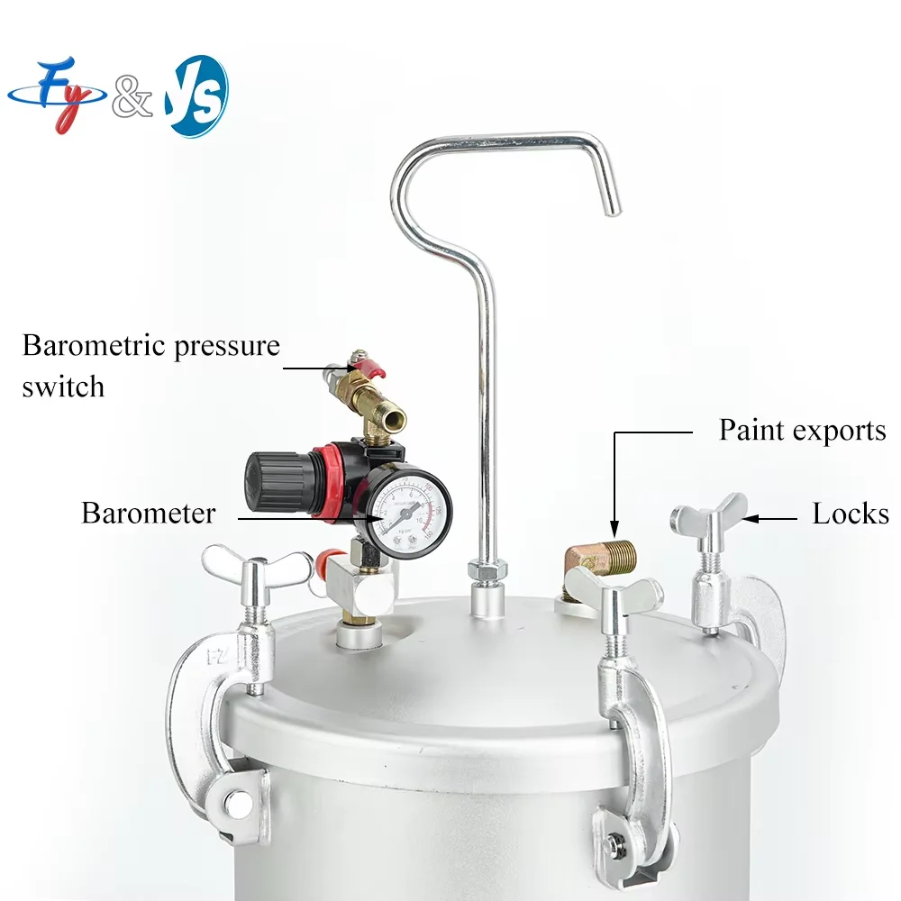 10L Paint Sprayer System 2-1/2 Gallon Stainless Steel Pressure Mixing Tank Adjustable Pressure 0-3 Bar Pneumatic Feed
10L Paint Sprayer System 2-1/2 Gallon Stainless Steel Pressure Mixing Tank Adjustable Pressure 0-3 Bar Pneumatic Feed