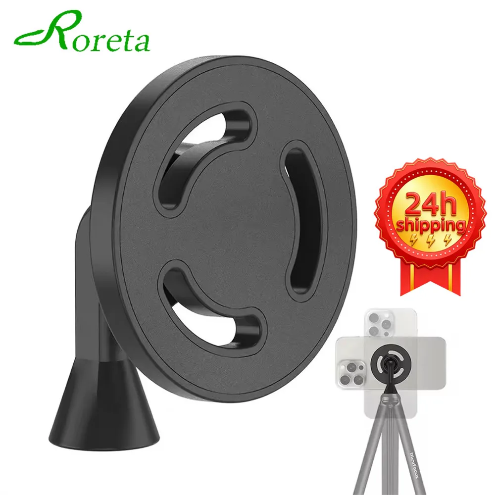 Magnetic Phone Tripod Mount Adapter with 1/4"-20 Hole for MagSafe for iPhone 16 15 14 13 12 Plus Pro Max Mini Case, Selfie Stick
Magnetic Phone Tripod Mount Adapter with 1/4"-20 Hole for MagSafe for iPhone 16 15 14 13 12 Plus Pro Max Mini Case, Selfie Stick