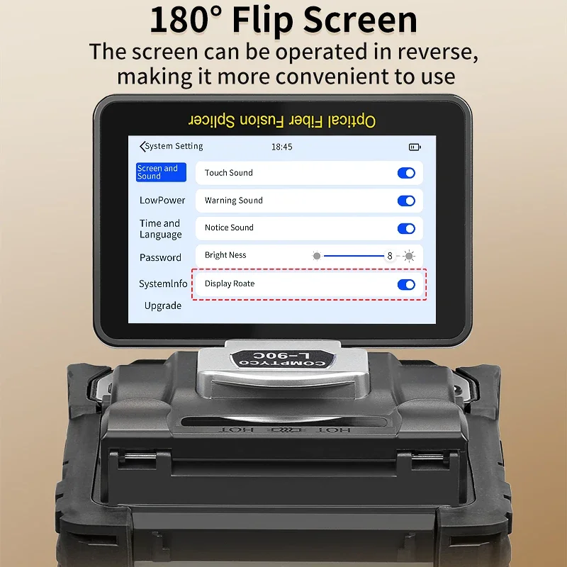 COMPTYCO L-90C Fiber fusion splicer machine 6 Motors 10 languages with touch screen OPM VFL tool kits
COMPTYCO L-90C Fiber fusion splicer machine 6 Motors 10 languages with touch screen OPM VFL tool kits