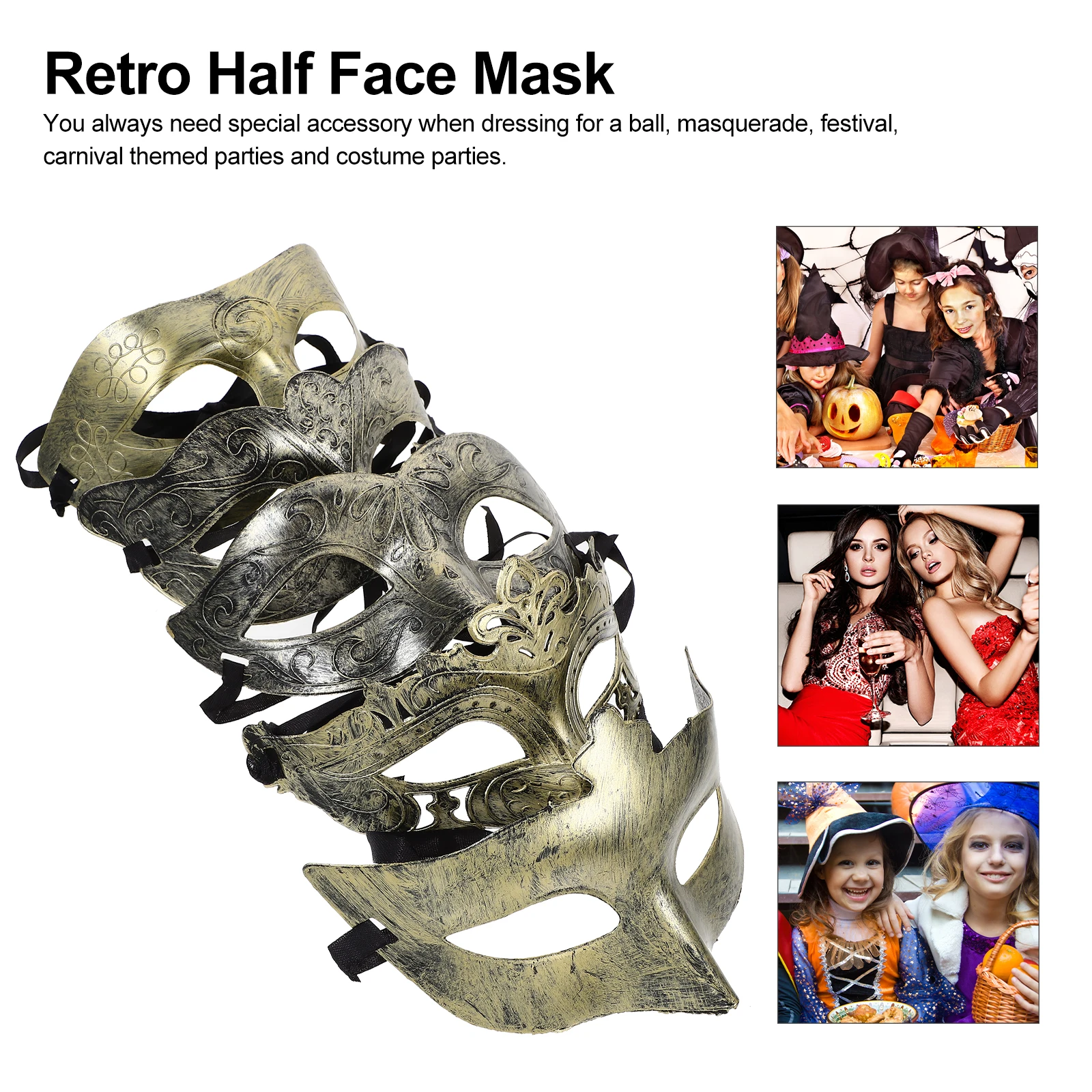 25pcs Retro Half face Masks Elegant Design Plastic Masquerade Ball Festival Carnival Costume Party Accessories
25pcs Retro Half face Masks Elegant Design Plastic Masquerade Ball Festival Carnival Costume Party Accessories