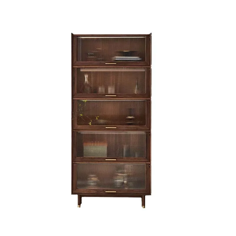 CX Simple Solid Wood Bookcase Shelf Black Walnut with Glass Door Living Room, Display, Wall Locker
CX Simple Solid Wood Bookcase Shelf Black Walnut with Glass Door Living Room, Display, Wall Locker