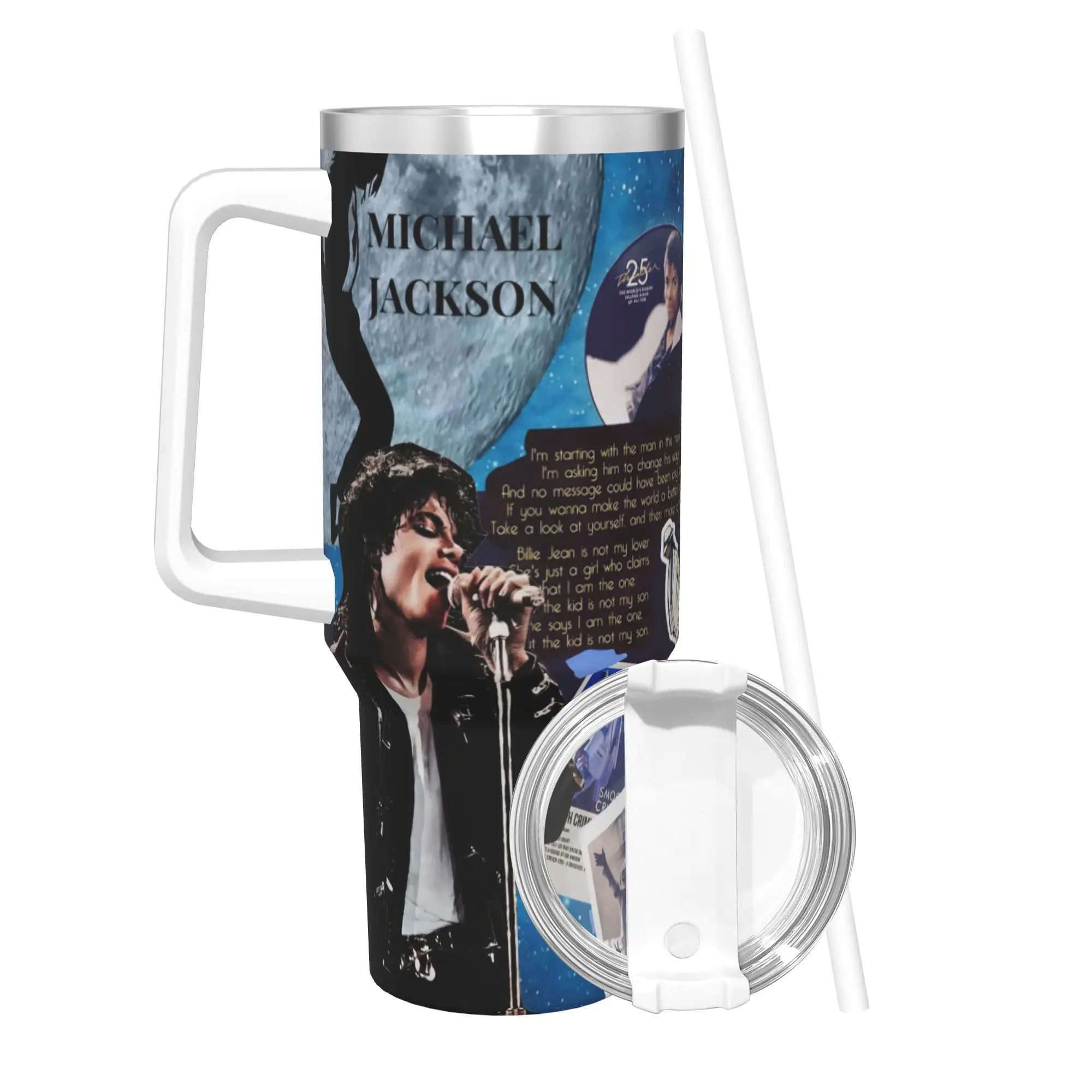 Singer Michael Jacksons MJ Tour 2026 Insulated Tumbler with Straws Vacuum Thermal Mug Double Wall Hot Cold Drinks Cup 40oz
Singer Michael Jacksons MJ Tour 2026 Insulated Tumbler with Straws Vacuum Thermal Mug Double Wall Hot Cold Drinks Cup 40oz
