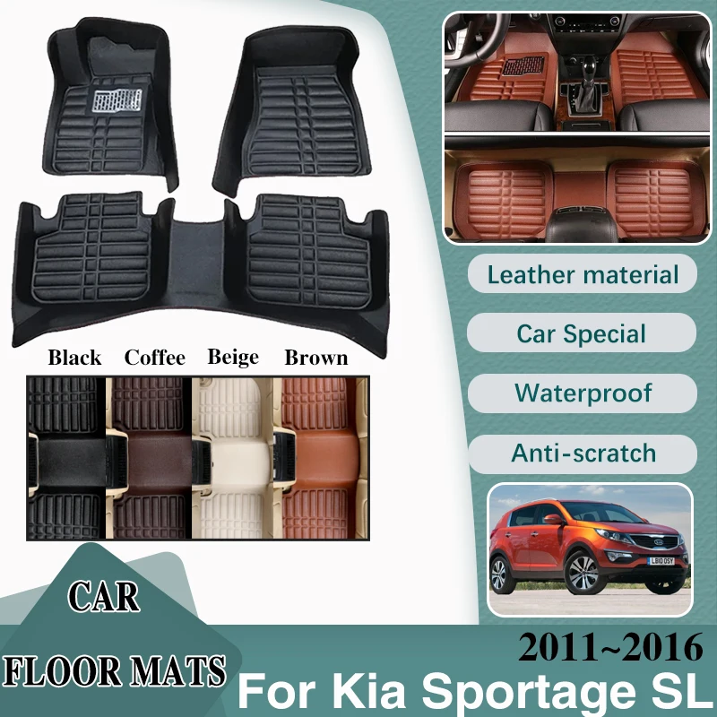 Car Mats Leather For Kia Sportage SL 2011~2016 MK3 LHD Floor Mats Interior Spare Replacement Part Pad Car Accessories 2012 2013
Car Mats Leather For Kia Sportage SL 2011~2016 MK3 LHD Floor Mats Interior Spare Replacement Part Pad Car Accessories 2012 2013